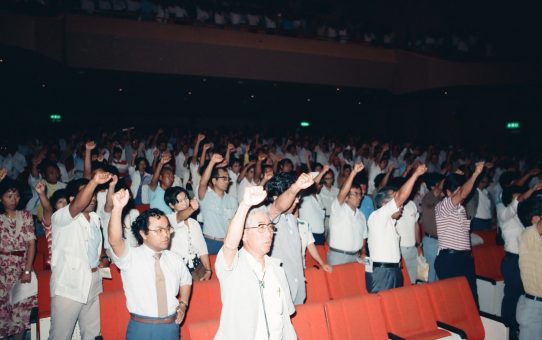 首里・真和志地域に普通高校設置を要求する県民大会